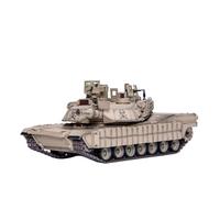Modèles réduits Char De Combat Principal Américain M1A1 Tusk À L'échelle 1/72, Modèle Militaire Fini De Collection Couleur Sable Chars d'assaut moulés