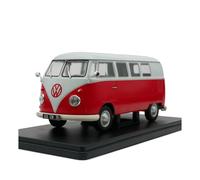 Modèles Réduits De Voitures en Alliage 1:24 pour Volkswagen T1B 1960, Fourgonnette Rouge, Jouet, Cadeau Jouets Non RC