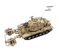 Modèles réduits Kit De Modèle De Char De Dragueur De Mines M60A1 À L'échelle 1/72 De L'armée Israélienne Magach 6B, Matériau en Alliage Chars d'assaut moulés