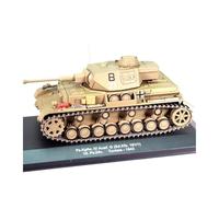 Modèles réduits Maquette de Char Moyen Allemand Pz Kpfw. IV à l'échelle 1:43, Objet de Collection Statique pour Amateurs Chars d'assaut moulés