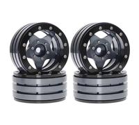 Modèles Roues RC pour Axial pour SCX10 pour TRX4 pour RGT pour Redcat Tornado 1.9 ''Roues À Billes Métal Jantes Trous Chenille Tout-Terrain Mise Niveau RC(Gray)