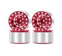 Modèles Roues RC Pour Axial Pour SCX24 Pour Deadbolt Pour Gladiator Pour Bronco 1/24 Jantes À Déport Profond 1,0 Pouce Jantes Déport Négatif 7 Mm Voiture RC Pièces Détachées(Red)