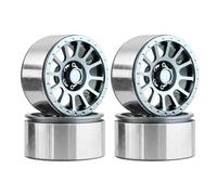 Modèles Roues RC Pour Axial Pour Wraith Pour Traxxas Pour Capra Pour TRX4 Pour SCX10 RR10 1/8 1/10 Lot De 4 Moyeux De Jantes De Roue En Métal De 2,6 Pouces Pièces De Rechange(Gray)