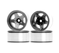 Modèles Roues RC Pour MN98 Pour Axial D90 TF2 Pour Tamiya CC01 1/10 Jantes Beadlock 4 Pièces 1,55" -4,4 Mm + 2,8 Mm Déport Variable Pièces Voiture Radiocommandée(Brown)