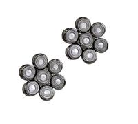 Modèles universels, Kit de têtes de rasoir de rechange lavables flottantes 7D à 7 lames for rasoirs et tondeuses électriques(2 PCS Head)