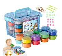 Modeling Clay, Sculpting Model Clay Kit, 24 Bright Colors Set, Soft Lightweight Supplies Crafts, Educational Creative Toy for Kids Birthday Easter Thanksgiving Gift
