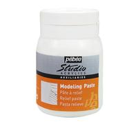 Pébéo Pâte à relief Studio haute densité – Auxiliaire acrylique Blanc 500 ml