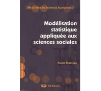 Modélisation statistique appliquée aux sciences sociales