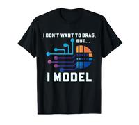 Modélisation statistique Humour Data Scientist I Model T-Shirt Graphique avec Valeur