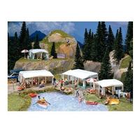 Faller - Modélisme accessoires de décor HO - Kit de caravanes de camping G