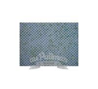 Planche de décoration mur en pierre recouvert d'un grillage.