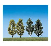 Modélisme Accessoires De Décor - Végétation - Arbres : 2 Bouleaux Et 2 Peupliers-Faller