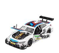 Modélisme De Véhicules à Moteur 1 24 pour BMW M6 GT3 M4 DTM Sports Racing Modèle Moulé sous Pression Métal Miniature Réplique Modèle Voiture Jouet Voiture Miniature(M4 White)
