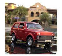 Modélisme De Véhicules à Moteur 1 32 pour Modèle De Voiture Russe Lada NIVA Lada 2106 en Alliage, Jouet De Voiture À Tirer avec Lumière Musicale Voiture Miniature(Rouge)
