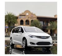 Modélisme De Véhicules à Moteur Échelle 1 32 pour Chrysler Grand Voyager MPV Son Et Lumière Voiture Modèle Kit Alliage Moulé sous Pression Simulation Voiture Voiture Miniature(White)
