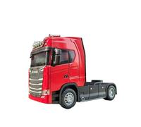 Modélisme De Véhicules à Moteur Modèle De Voiture Tête De Camion Alliage Moulé sous Pression À L'échelle 1/50 Jouet D'ingénierie Véhicule De Transport Voiture Miniature(Red)