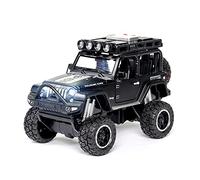 Modélisme De Véhicules à Moteur pour Jeep Wrangler Rubicon Modifié Son Et Lumière Retirer 1 32 Alliage Moulé sous Pression Modèle De Voiture en Métal Voiture Miniature(Noir)