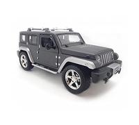 Modélisme De Véhicules à Moteur pour Jeep Wrangler Voiture Son Et Lumière Véhicule 1 32 Modèle De Voiture Alliage Simulation Voiture Éducatif Voiture Miniature(Noir)
