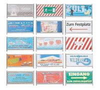 Faller - F140358 - Modélisme - Clôtures + Panneaux Barrage