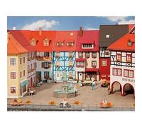 Modélisme - FALLER - Modélisme ville et campagne HO - 2 maisons de petite ville avec saillie