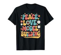 Modélisme hippie rétro années 60 et 70 T-Shirt