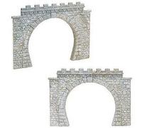 Modélisme HO : 2 entrées de tunnel double voie Faller