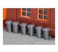 Modélisme HO : Accessoires de décor : 10 poubelles Faller G