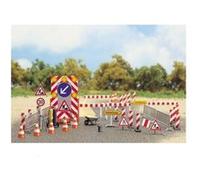 Modélisme HO : Accessoires de décor : Panneaux de signalisation de chantiers Busch G