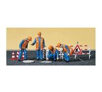 Modélisme HO - Figurines : Egoutiers, barrage et bouche d'égout Preiser G