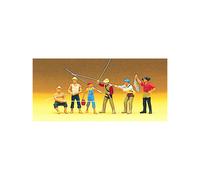 Modélisme Ho : Figurines : Pêcheurs À La Ligne-Preiser