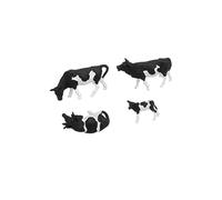 Modélisme Ho Figurines : Vaches Noires Et Blanches (30 Figurines)-Preiser