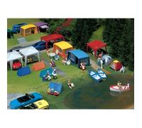 Modélisme - Jeu de tentes de camping - FALLER - Accessoires de décor HO - Différentes couleurs - Mixte
