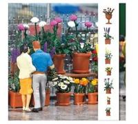 Modélisme : Set de pots avec fleurs Busch G