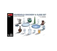 MiniArt Kit de modélisme 35559 1:35 - Ensemble vaisselle et verres, réplique fidèle, non laqué