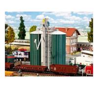 Modélisme ville et campagne HO - FALLER - Silo - Grande contenance - Tuyaux - Plateforme