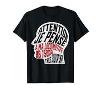 Modeliste ferroviaire locomotive BB 75000 dans mes pensées T-Shirt