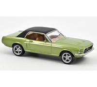 MODELLINO SCALA COMPATIBLE AVEC FORD MUSTANG COUPE '1968 VERT METALLIQUE JET VOITURE 1:43 NOREV NV270585
