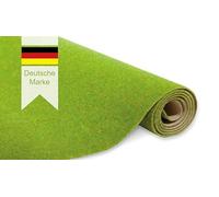 modellnatur Tapis d'herbe 100 x 50 cm | Vert printemps | Gazon artificiel pour modélisme, accessoires de train miniature, terrain H0, projets de bricolage et décoration bonsaï - Réaliste, floqué dense