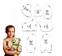 Modello Orsetto Memoria - Set 10 Righelli Acrilico Istruzioni Artigianato, Creativo Principianti Avanzati, Regalo Amici Maestri | Materiale Creativo, Hobby Manualità Casa Scuola