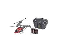 Carson 500507070 Nano Tyrann - Mini hélicoptère RC, modèle RTF (Ready to Fly) Robuste pour débutants, avec télécommande IR 2 canaux, pour Enfants à partir de 8 Ans, Rouge