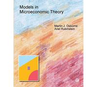 Models In Microeconomic Theory