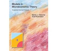 Models in Microeconomic Theory by Osborne Martin J. Hardcover Book Osborne Martin J. (Auteur)