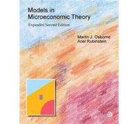 Models in Microeconomic Theory by Osborne Martin J. Paperback Book Osborne Martin J. (Auteur)
