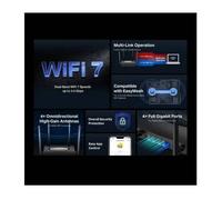 Modem - routeur Mercusys Routeur MR25BE EasyMesh WiFi7 (BE3600, 2,4 GHz/5 GHz, 1 x GbEWAN, 3 x GbELAN)