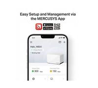 Modem - routeur Mercusys Système Wi-Fi 6 maillé pour toute la maison Halo H85X (pack de 2) AX3000