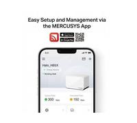 Modem - routeur Mercusys Système Wi-Fi 6 maillé pour toute la maison Halo H85X (pack de 2) AX3000