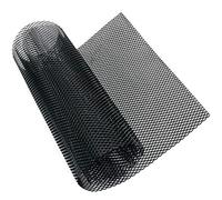 Modengzhe Rouleau de grille multifonction en alliage d'aluminium peint en noir, 4 x 8 mm