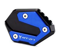 Modéré Compatible avec MT07 2014-2021 XSR700 2016-2019 Béquille Latérale de Moto Extension Agrandir Plate Pad mt 07 mt-07 xsr 700 Accessoires (Bleu)
