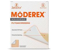 Moderex Pansement en mousse non adhésif pour les plaies à exsudation moyenne à forte, fournissant un coussinet absorbant doux stérile perméable à la vapeur d'eau tout en conservant un environnement