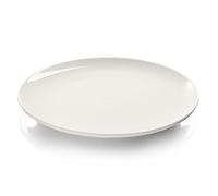 Modermo Prima Assiette basse sans rebord | Porcelaine de haute qualité | Diamètre Ø 35 cm | Blanc | Plaque universelle | Facile à nettoyer | Lavable au lave-vaisselle